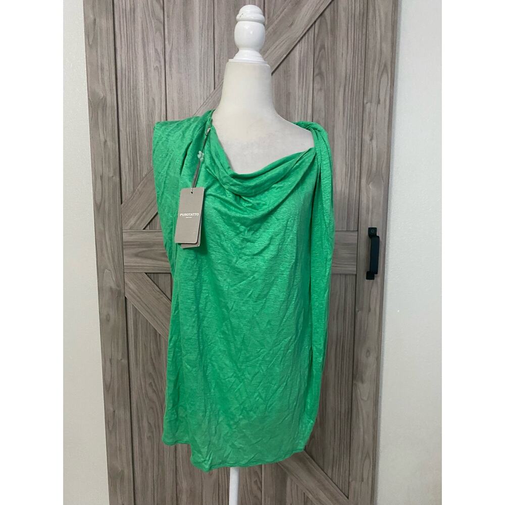 NWT Purotatto  Women’s green large sleeveless top